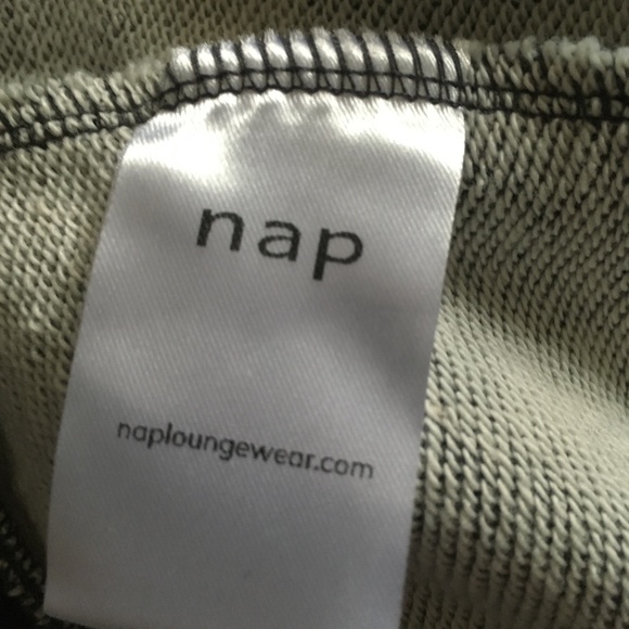 NAP LOUNGEWEAR Dark Grey Cotton Gathered Front Crop Top M - Picture 8 of 9